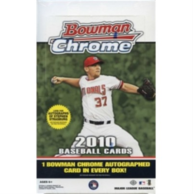 10 Bowman Chrome Baseball Box