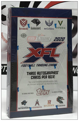20 TOPPS XFL FOOTBALL BOX