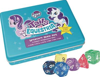 DICE SET MLP UNICORN GLITTER