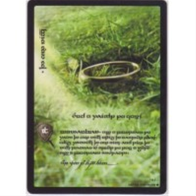 LOTR TCG ONE RING SUCH WEIGHT