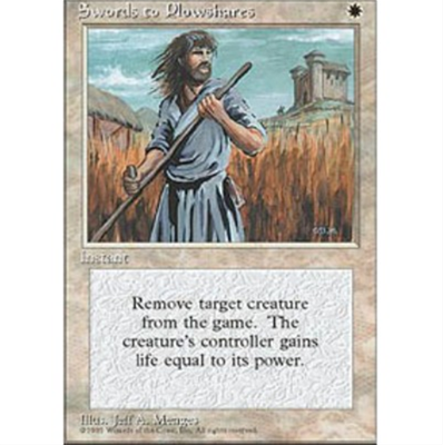 MTG SWORDS TO PLOWSHARES