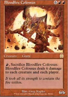 MTG BLOODFIRE COLOSSUS