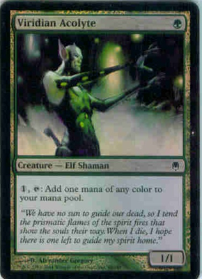 MTG VIRIDIAN ACOLYTE (FOIL)