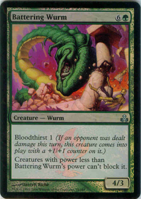 MTG BATTERING WURM (FOIL)