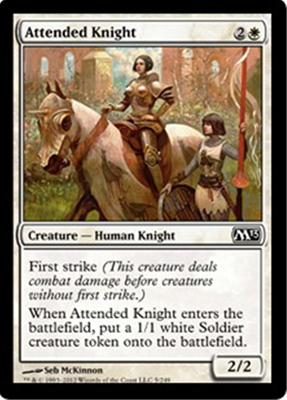 MTG ATTENDED KNIGHT x4