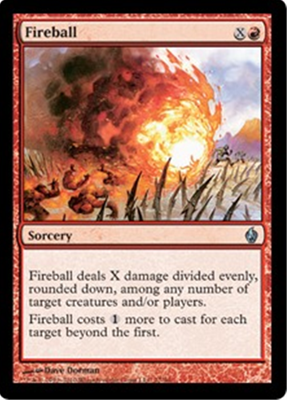 MTG FIREBALL (FOIL)