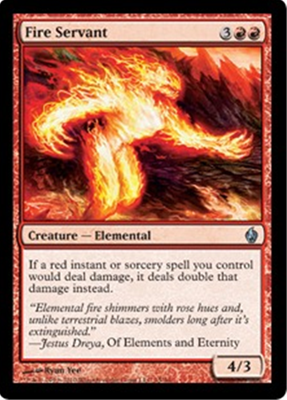 MTG FIRE SERVANT (FOIL)