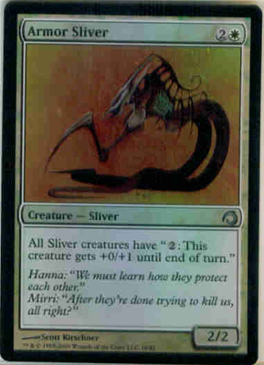 MTG ARMOR SLIVER (FOIL)