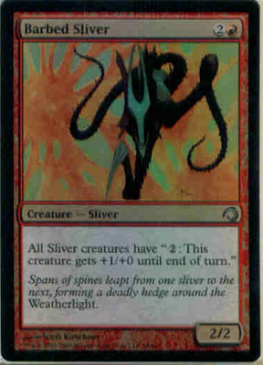 MTG BARBED SLIVER (FOIL)