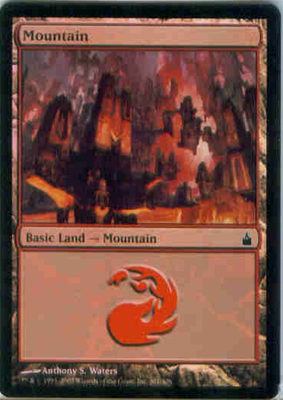 MTG MOUNTAIN (WATERS) (FOIL)