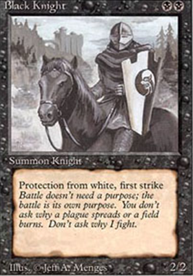 MTG BLACK KNIGHT