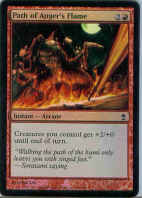MTG PATH OF ANGER'S FLAME FOIL