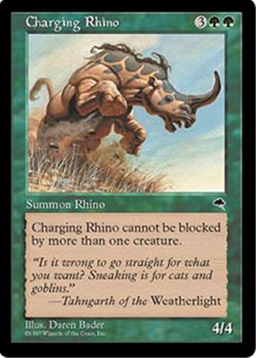 MTG CHARGING RHINO