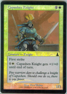 MTG CAPASHEN KNIGHT (FOIL)