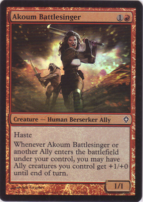 MTG AKOUM BATTLESINGER (FOIL)