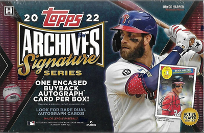 22 TOPPS BB ARCHIVE SIG BOX