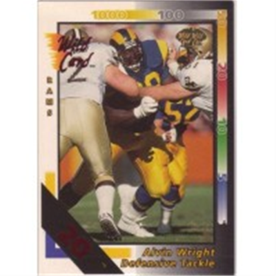 1992 Wild Card Alvin Wright 20