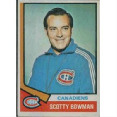 1974/5 Topps Scotty Bowman RC