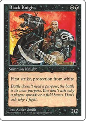 MTG BLACK KNIGHT