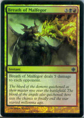 MTG BREATH OF MALFEGOR (FOIL)