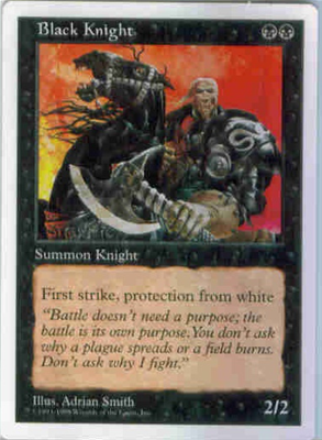 MTG BLACK KNIGHT