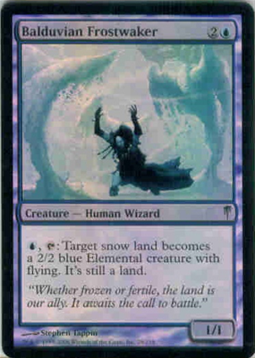 MTG BALDUVIAN FROSTWALKER FOIL