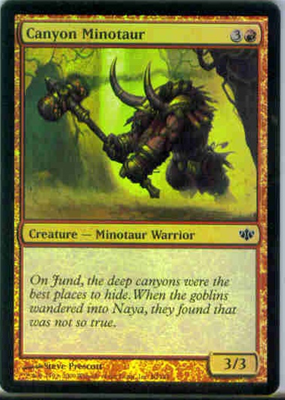 MTG CANYON MINOTAUR (FOIL)