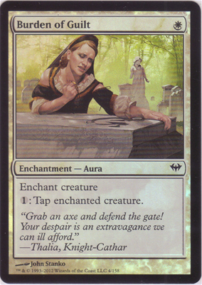 MTG BURDEN OF GUILT (FOIL)