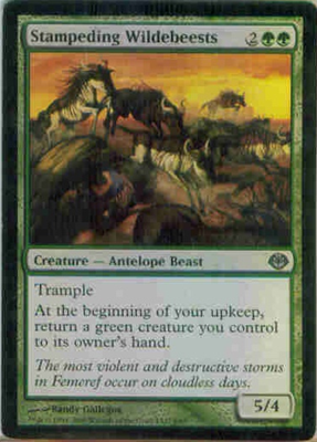 MTG STAMPEDING WILDEBEESTS