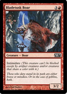 MTG BLADETUSK BOAR x4