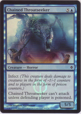 MTG CHAINED THROATSEEKER FOIL