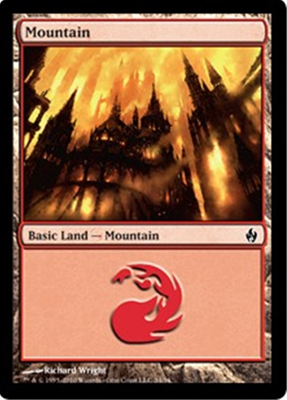 MTG MOUNTAIN (WRIGHT) (FOIL)