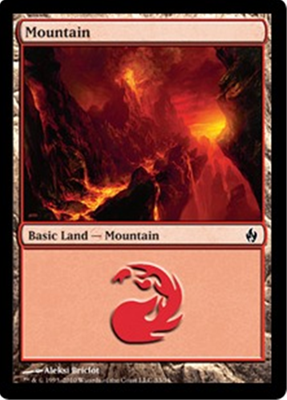 MTG MOUNTAIN (BRICLOT) (FOIL)