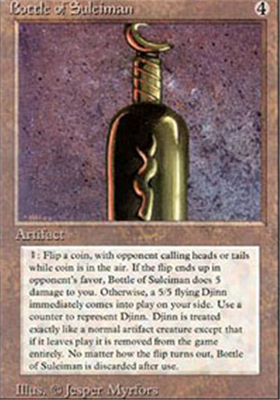 MTG BOTTLE OF SULEIMAN