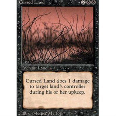 MTG CURSED LAND