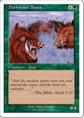 MTG DURKWOOD BOARS