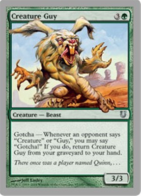 MTG CREATURE GUY