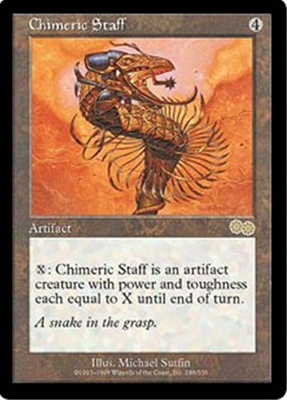 MTG CHIMERIC STAFF
