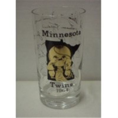 1964 Twins Autograph Glass